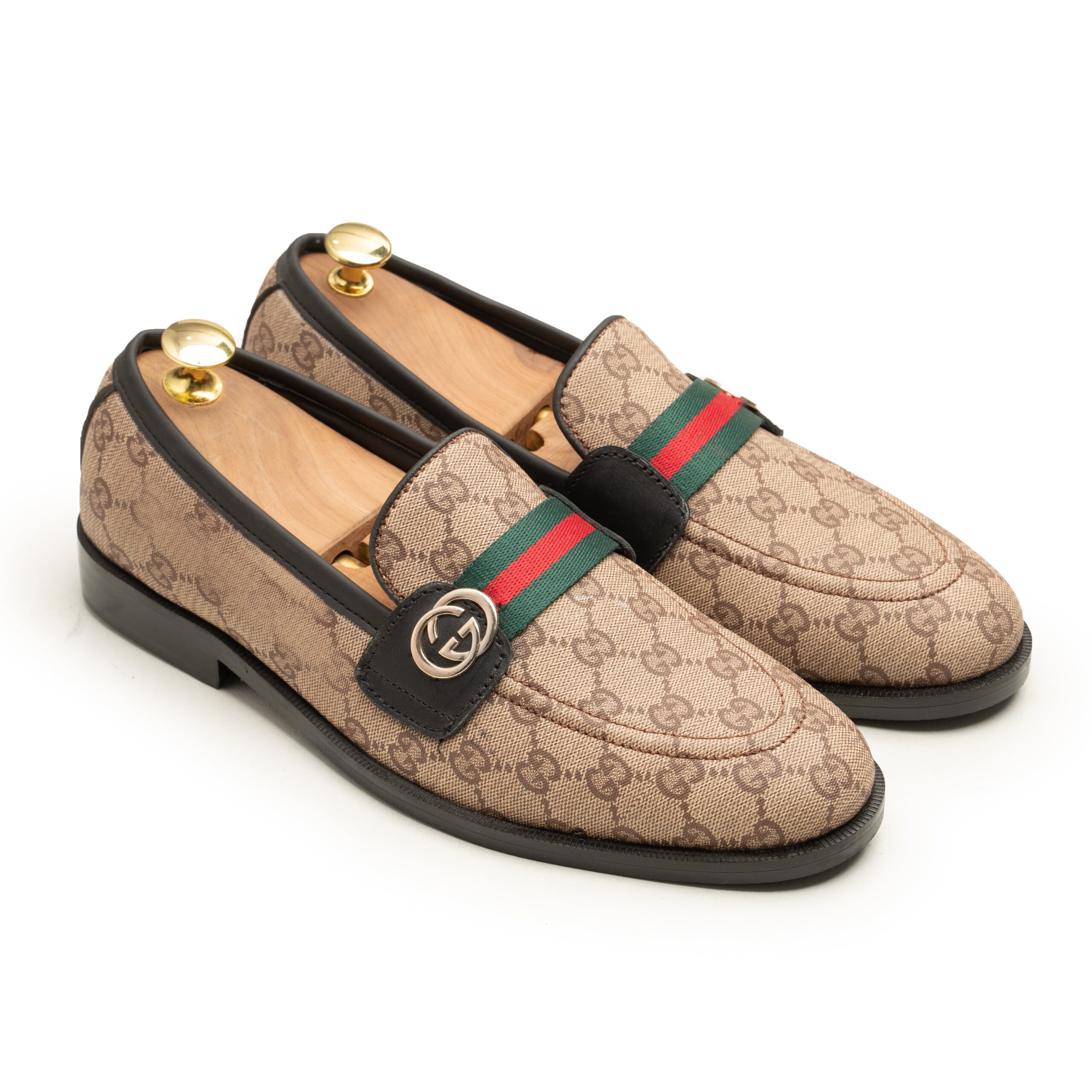GG Strap Loafers Beige